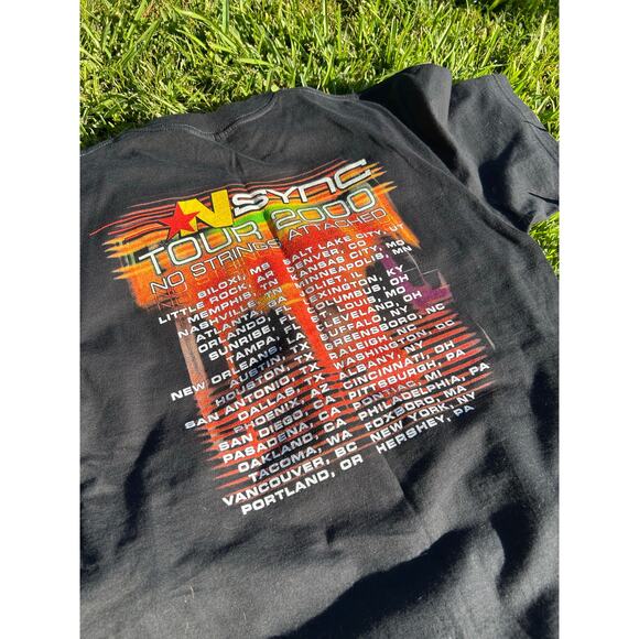 Vintage *NSYNC Tour T Shirt 2000 Front and Back Graphic Y2k Nsync Boy Band Shirt - Picture 10 of 15
